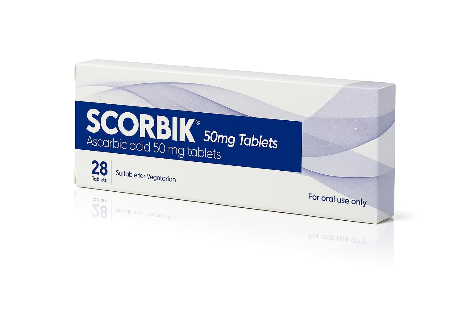 Ascorbic Acid Vitamin C Tablets | 50mg High-Potency | Immune Support, Antioxidant & Collagen Booster | 28 Count