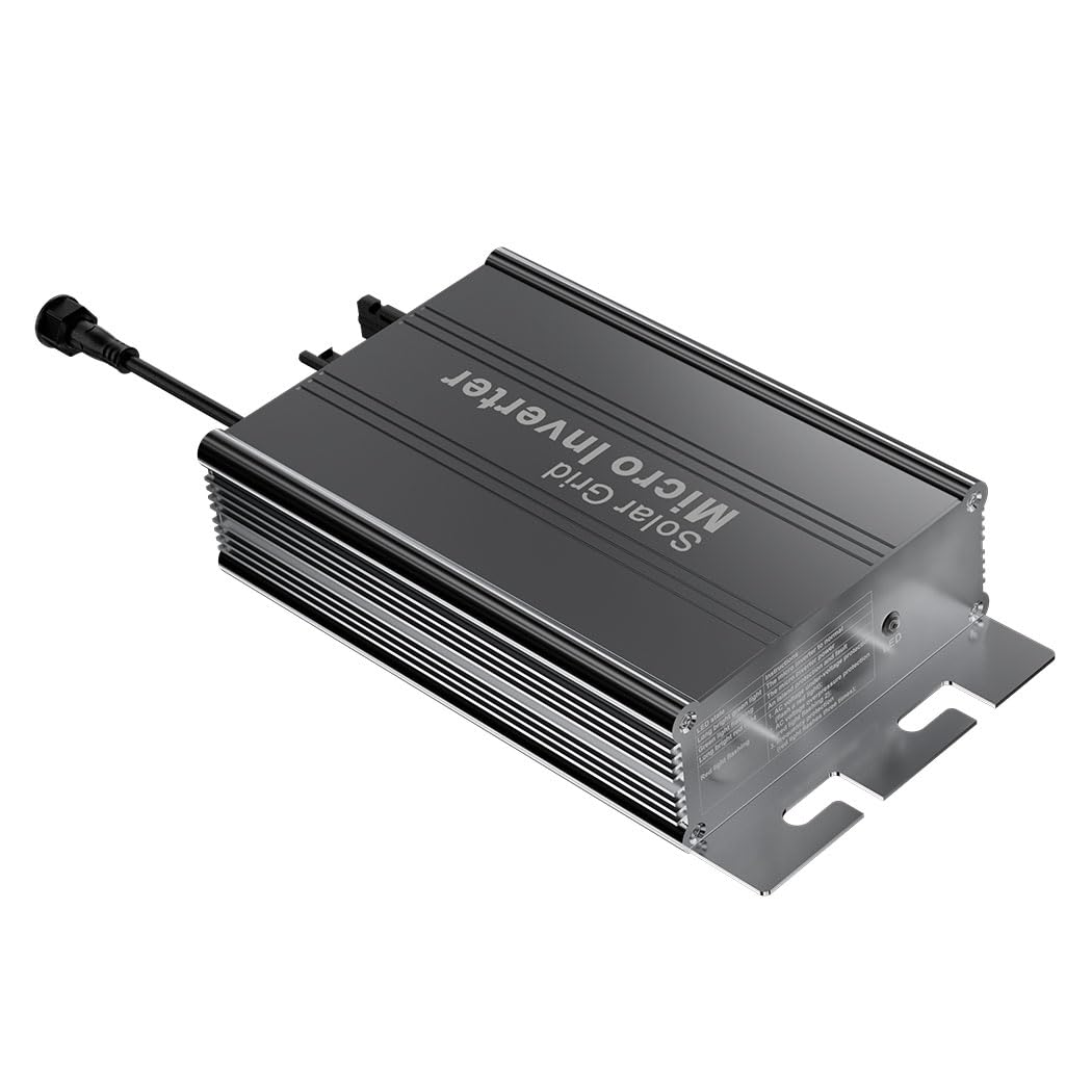 700W Grid Tie Micro Inverter Auto AC110V/220V Output,DC26-46V PV Input,MPPT Pure Sine Wave,Suitable for 36V Solar Panel,Ideal for Small Home Solar Power System