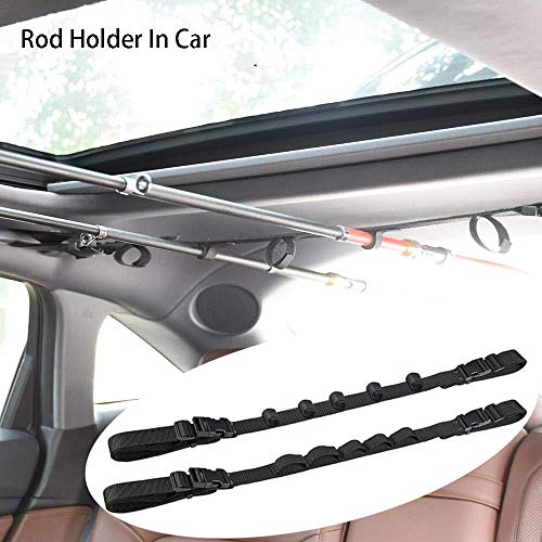 Greatfishing Fishing Rod Holder in Car Rod Rack Fishing Pole Holderfor Truck SUV