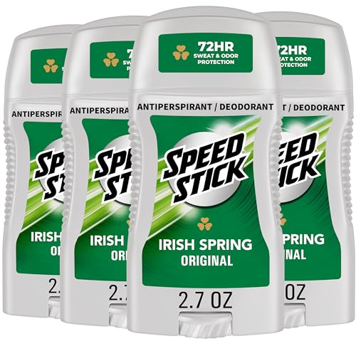 Speed Stick Irish Spring Scent Antiperspirant Deodorant 4-Pack