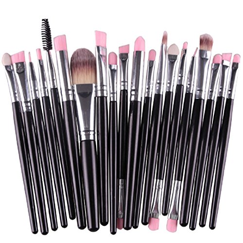 22Pcs/Set Makeup Brush Set Professional Foundation Blush Tools Make-up Toiletry Kit Cosmetics Brushes Set Make-up Toiletry Kit Wool Make Up Tools (22 PCS Makeup Brush Set) (A)