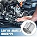 A ABSOPRO Car Adapter Joiner Pipe Universal 89mm 3.50