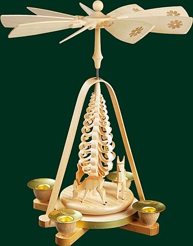 Pinnacle Peak Trading Company German Christmas Pyramid with Deer