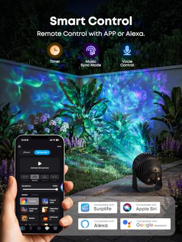 Image of PIKOY Halloween Projector Outdoor with App, Halloween Decorations Outdoor
