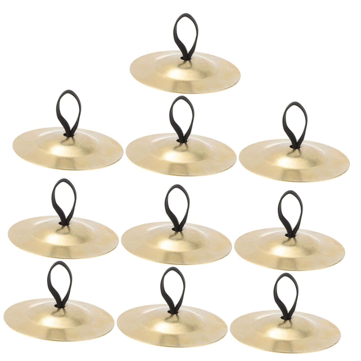 5 Pairs Belly Dancing Finger Cymbals Instruments Music Toys Small Finger Goody Bag Toys Finger Bells Toy Small Instrument for Fingers Child Iron Pure Copper Jewelry