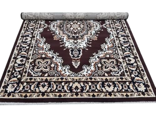 Image of Soft Traditional Washable Beautiful Acrylic Rugs for Home Decor Living Room 7x10 feet (210 x 300 CM) Brown