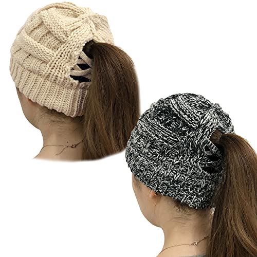 Bonnet queue de cheval PHOGARY chaud pour vos joggings d'hiver en plein air