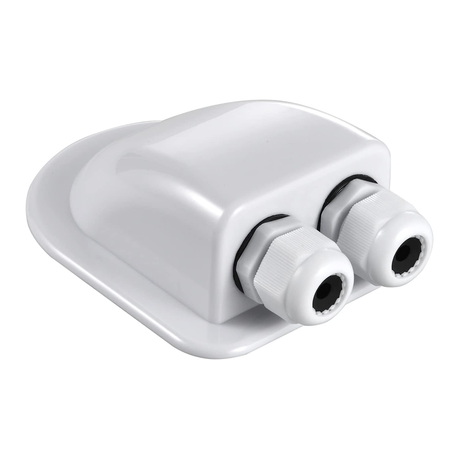Spartan PowerWhite ABS Double Solar Cable Entry Housing Gland Great for RV, Truck Camper, Van, Boat, Cabin (4 Pack)