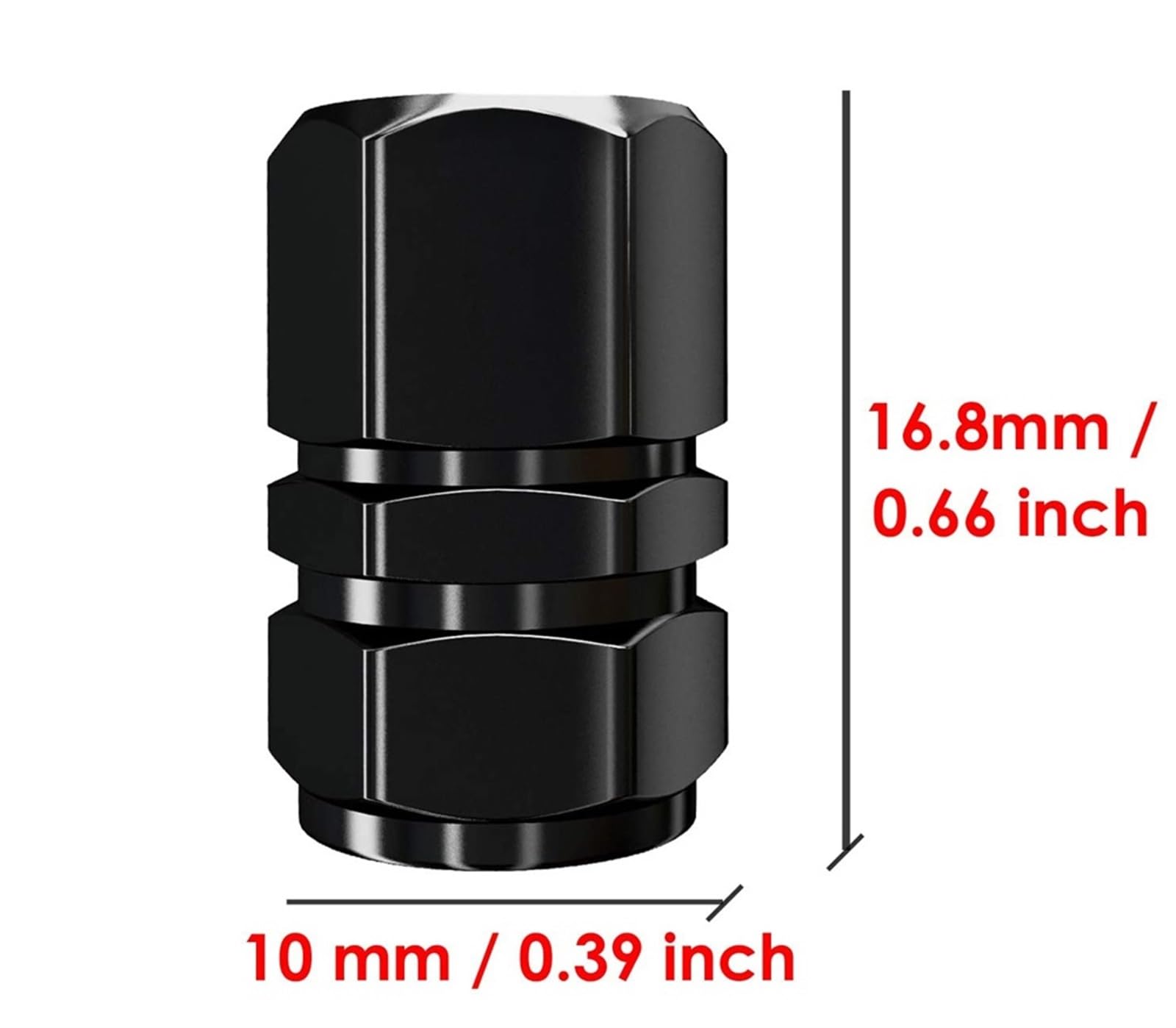 Bouchons de Valve de Pneu, Couvre-Tige Robustes, Anti-poussière, avec Joint en Caoutchouc(Gold-2Pcs)