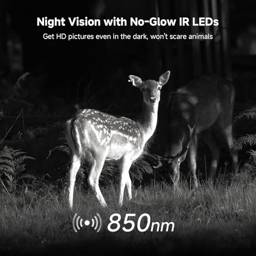 Tefrio Cellular Trail Security Camera With Built-In 4G Lte Sim Card, 2K Game Camera Solar With 360° Full View thumb #5