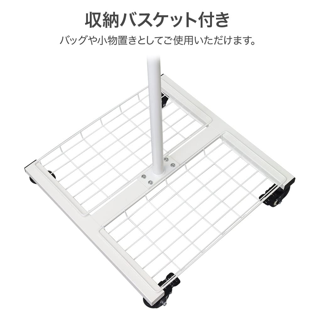 Amazon｜SUGGEST 回転ハンガーラック 2段 360°回転式 大容量 耐荷重約