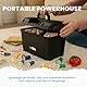ArtBin 6917AB Sidekick XL-Tragetasche, tragbarer Kunst- und Handwerks-Organizer mit Griff, [1] Kunststoff-Aufbewahrungskoffer, schwarz