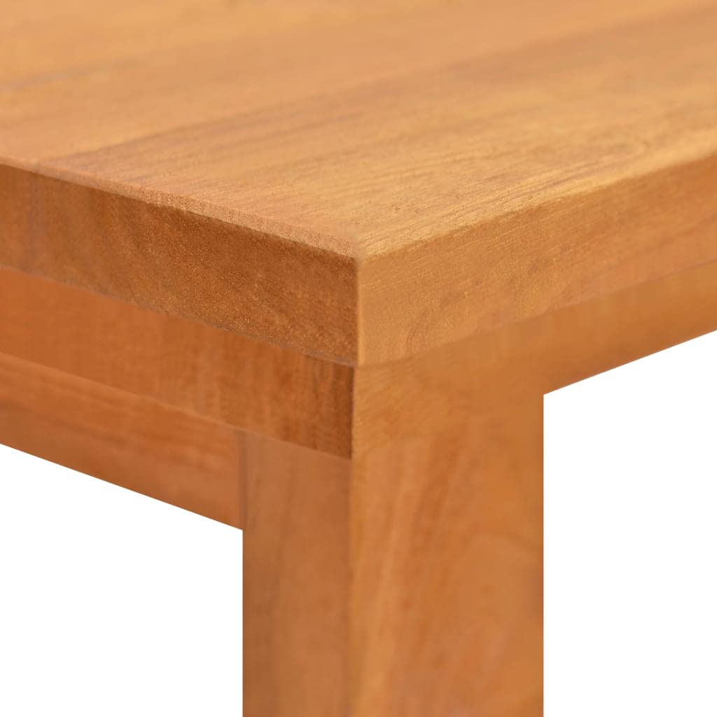 Scrivania 120 x 45 x 75 cm, in legno massello teak, scrivania segretaria, scrivania per computer, design salvaspazio, ideale per l'ufficio di casa