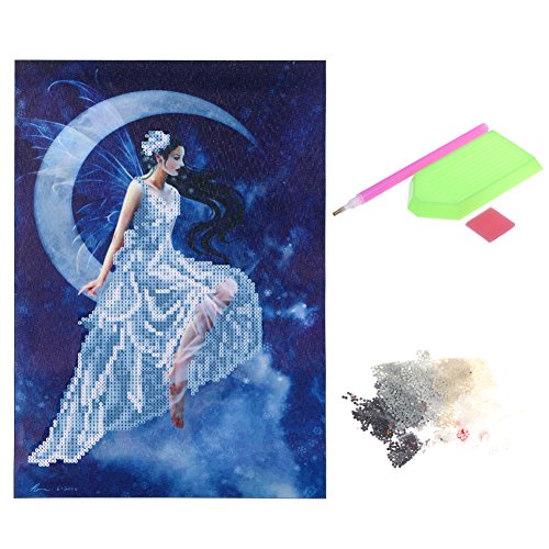 5d Diamante ricamo dea della luna resina punto