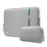 tomtoc 360°耐衝撃 パソコンケース 13インチ MacBook Air M4/M3/M2/M1 2025-2018/13型 MacBook Pro M2/M1 2024-2016対応 保護 スリーブ ノートPCインナーバッグ ガジェットポーチ グレー