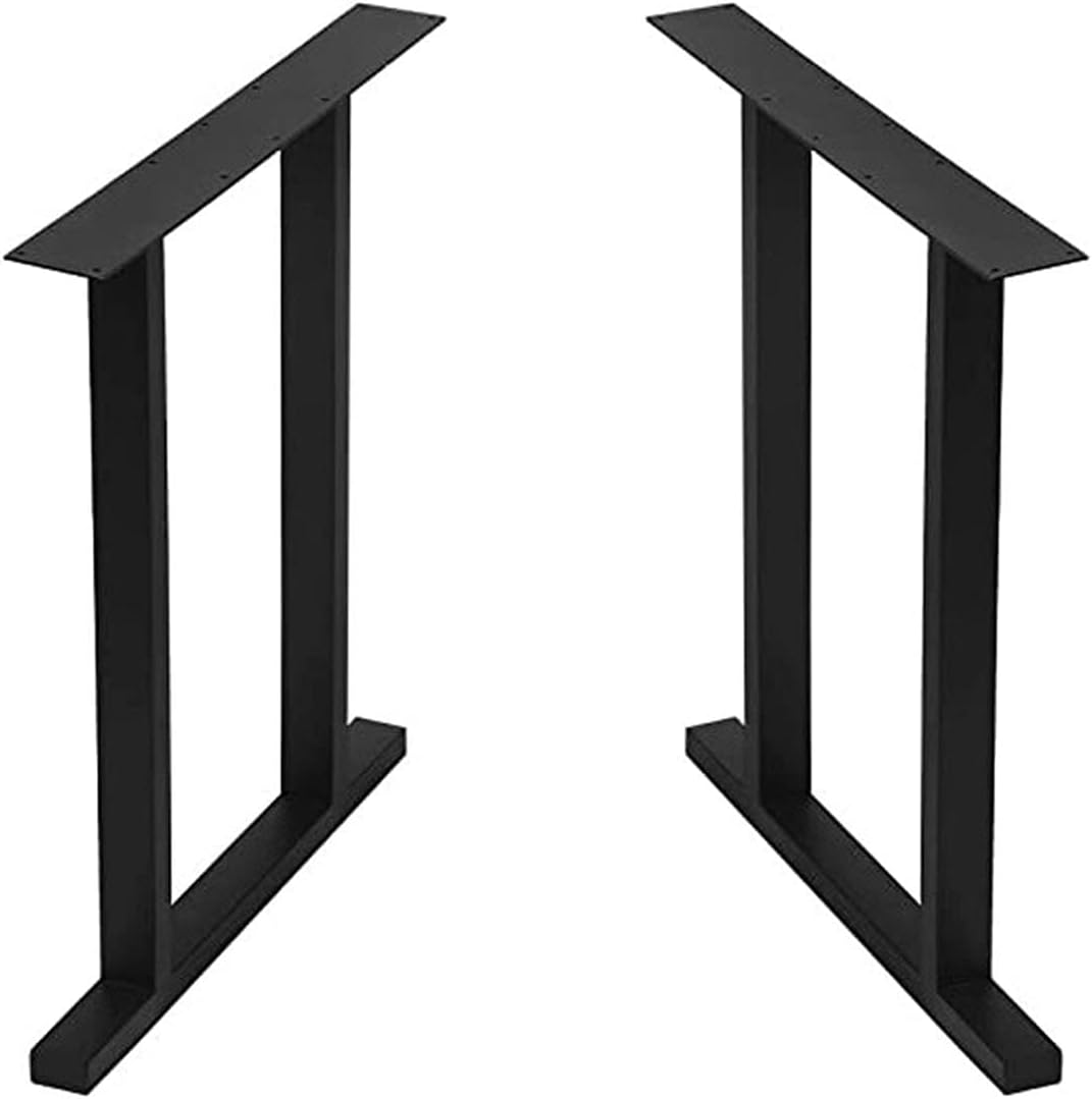 YQQYMBD 2PCS Metal Desk Legs, Heavy Metal Table Legs