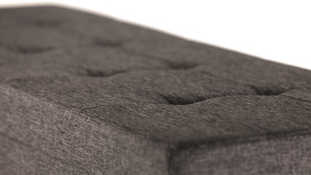 Cassapanca Imbottita Relaxdays 84L - Panca Pieghevole Con Separatore, Marrone-Grigio 76x38.5x37cm - Foto 9