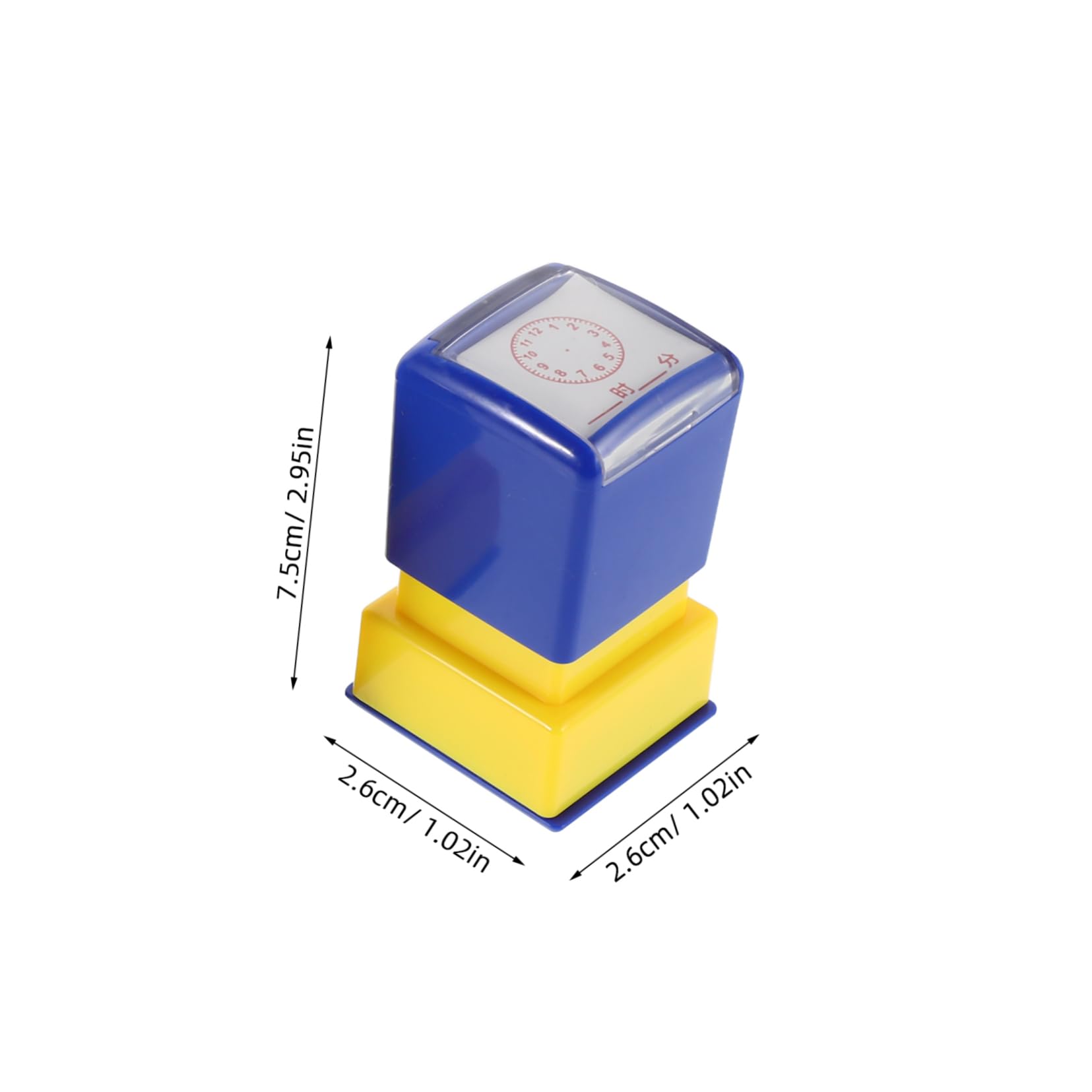 HANABASS 8 Timbri Didattici per Strumenti Educativi per Insegnamento del Giochi Creativi e Riconoscimento Orario per Scuola e Casa Stampe Colorate Coinvolgenti