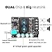 DAMGOO Bluetooth Amplifier Board, 100W+100W Peak Output Power, 2.0 Channel DC:8-24V, Password Free Connect, BT 5.0 AMP Board for DIY Wireless Speakers Board