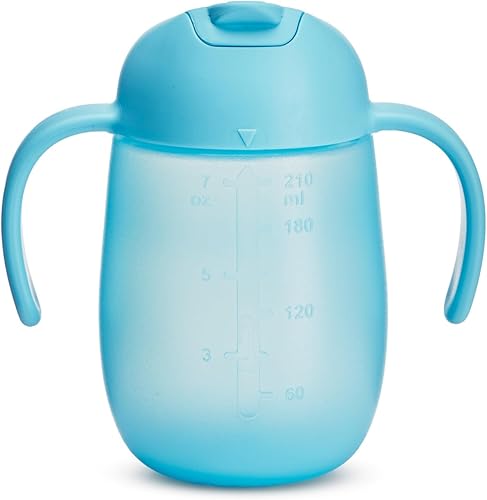 Miniatura 7 de Munchkin Simple Clean Trainer - Vaso para beber con asas, más de 6 meses, 7 onzas, azulverde