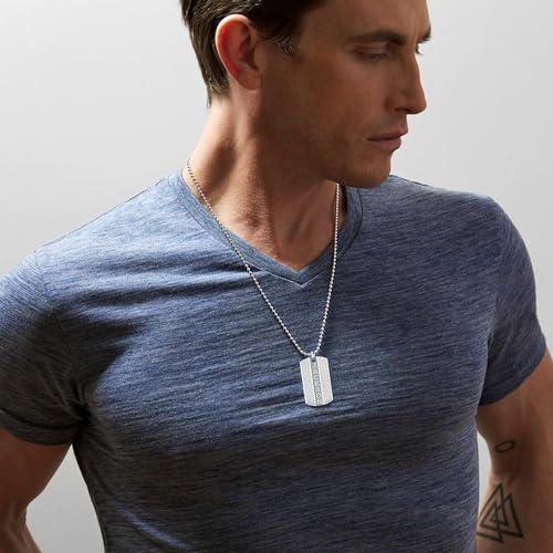 LeCalla Personalized Birthstone Gift for Wife, Mother, Cut-Out Initial, Adorned With a Paw, Best Friend, 4 Name and Message Engraved Customized CZ Dog Tag Pendant Necklace for Women4