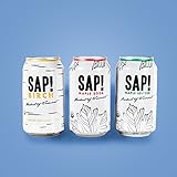 Sap! Shark Tank Special – Mixed Sampler Pack of 12- Limited Quantity - USDA Organic Gluten Free Non-GMO - Delicious alternative with low calories - low glycemic and contains electrolytes