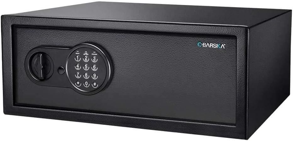 Barska Digital Keypad Home & Office Steel Security Safe Lock Box with Deadbolts - 1.2 Cu Ft Standard