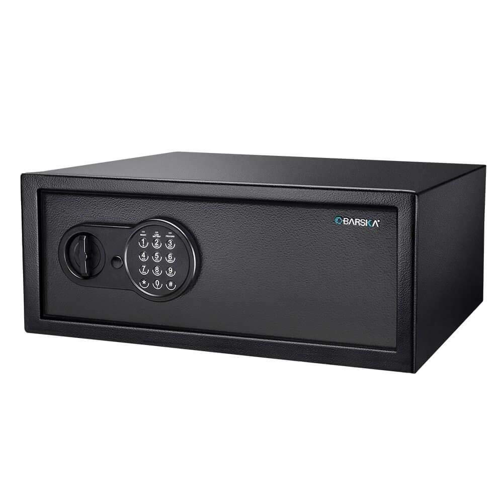 BarskaDigital Keypad Home & Office Steel Security Safe Lock Box with Deadbolts - 1.2 Cu Ft Standard