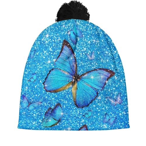 Unisex Kids Cute Hats Winter Warm Thick Knit Beanie Caps with Pompom for Girls Boys Cute Animal Beanie Knit Hats3