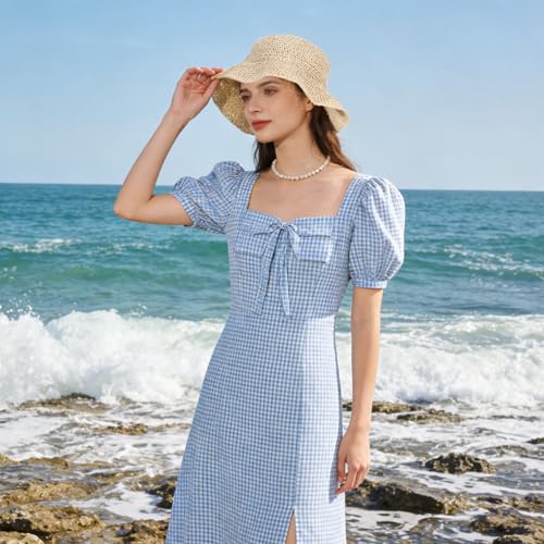 Sombrero de paja para mujer con ala ancha para verano miniatura 6