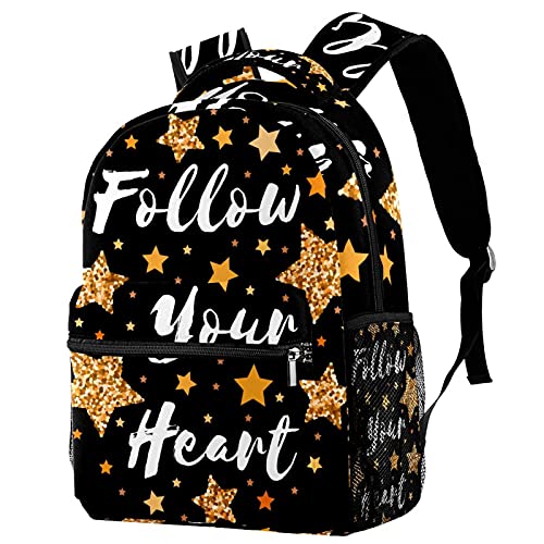 Sac à dos campus étoiles et cœur avec porte-bouteille loisirs