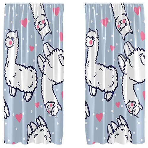 Cortinas de alpacas blancas en microfibra premium de alta densidad 2