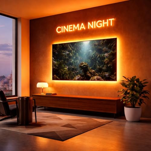 Image of Orange Neon LED Rope Lights 16.4ft (5 Meter) 600 LEDs - IP65 Waterproof Flexible Silicone Strip with Adapter for Indoor /Outdoor Use