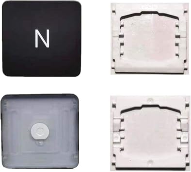 Replacement Individual N Key Cap and Hinges are Applicable for MacBook Pro 13&16inch Model A1989 A1990 and for MacBook Air Model A1932 Keyboard to Replace The N Keycap and Hinge