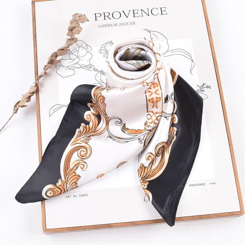 Silk Head Scarf - 35' Large Square Satin Scarf for Women: Sleeping Wraps & Bandanas2