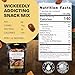 Wicked Mix Snack Mix with Mixed Nuts - Sweet and Salty Snacks Trail Mix Snack Packs with Almonds, Cashews, Pretzels, Pecans - Healthy Snacks Zero Trans Fat in Resealable Bag - Original Mix