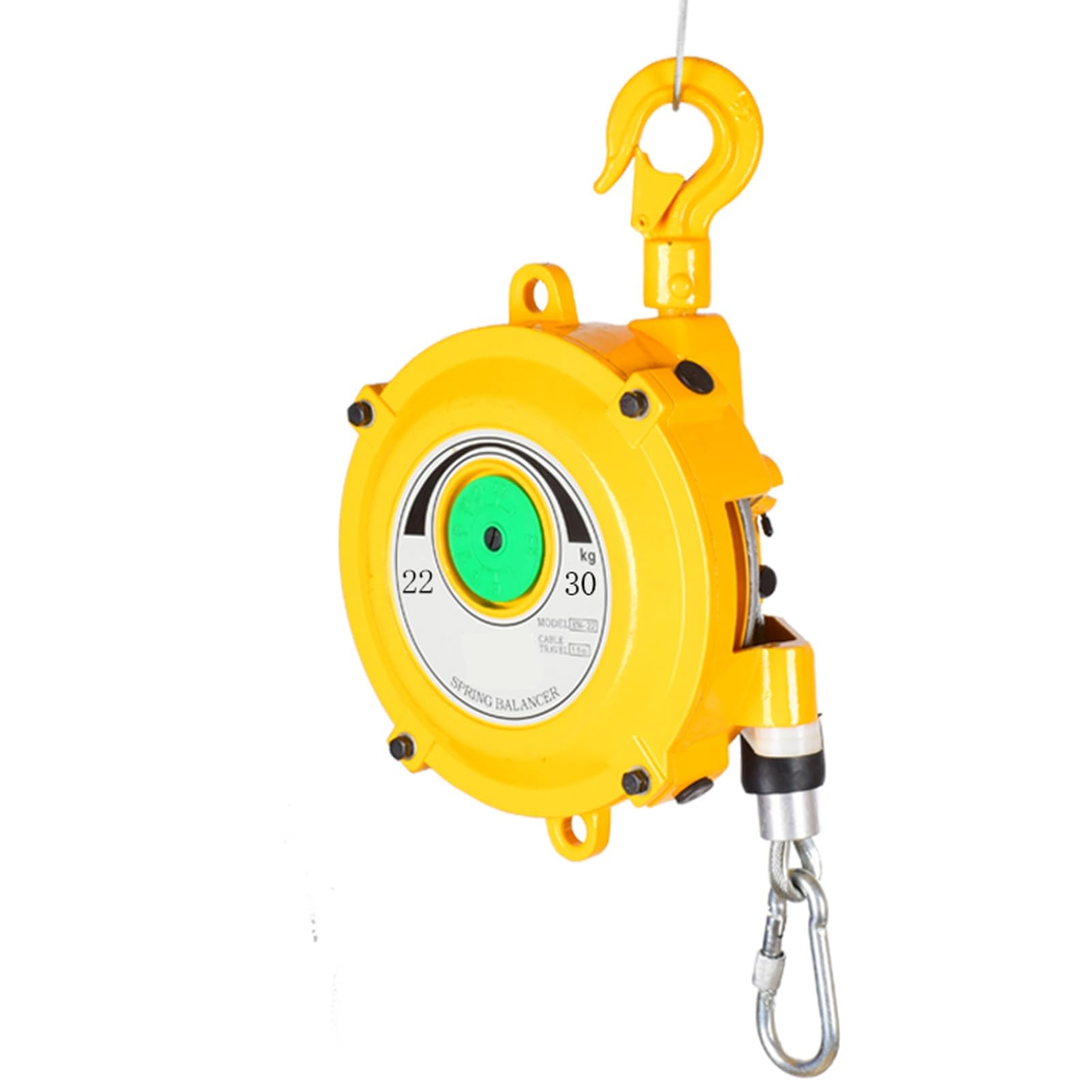 HYQOUKLR Telescopic Spring Balancer, Spring Balancer With Hook And Wire Rope, 1-200kg Load Capacity(22-30kg)