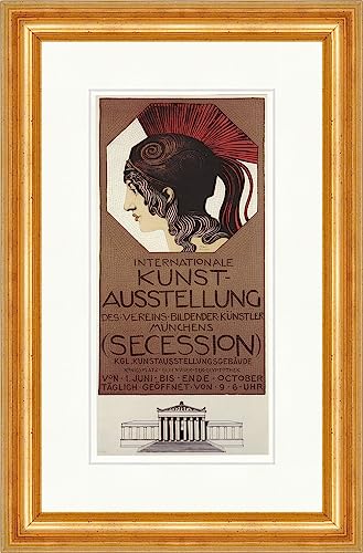 Interno. Exposición De Arte Artista Visual Secession Cartelera Mundial 1130 Enmarcado