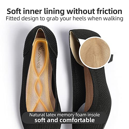 Semwiss Women's Low Heel Classic Pumps Pointed Toe Kitten Heels Shoes，Comfortable Casual Pumps for Women Dressy2