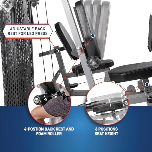 Marcy MWM-8307LP Premium Home Gym with Integrated Leg Press - Image 7
