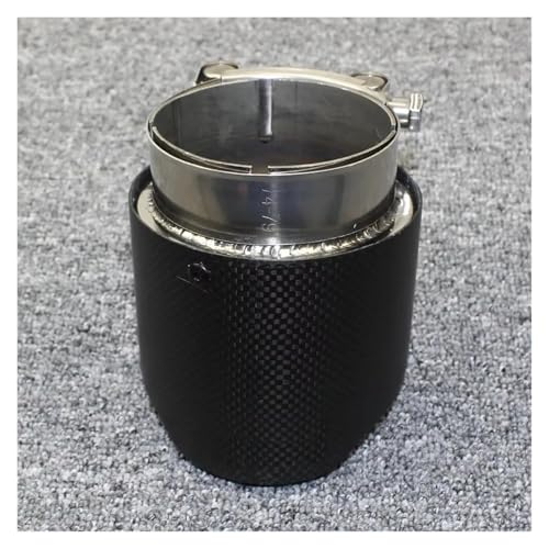 Cola de escape para personalizar el coche con silenciador de carbono mate 5