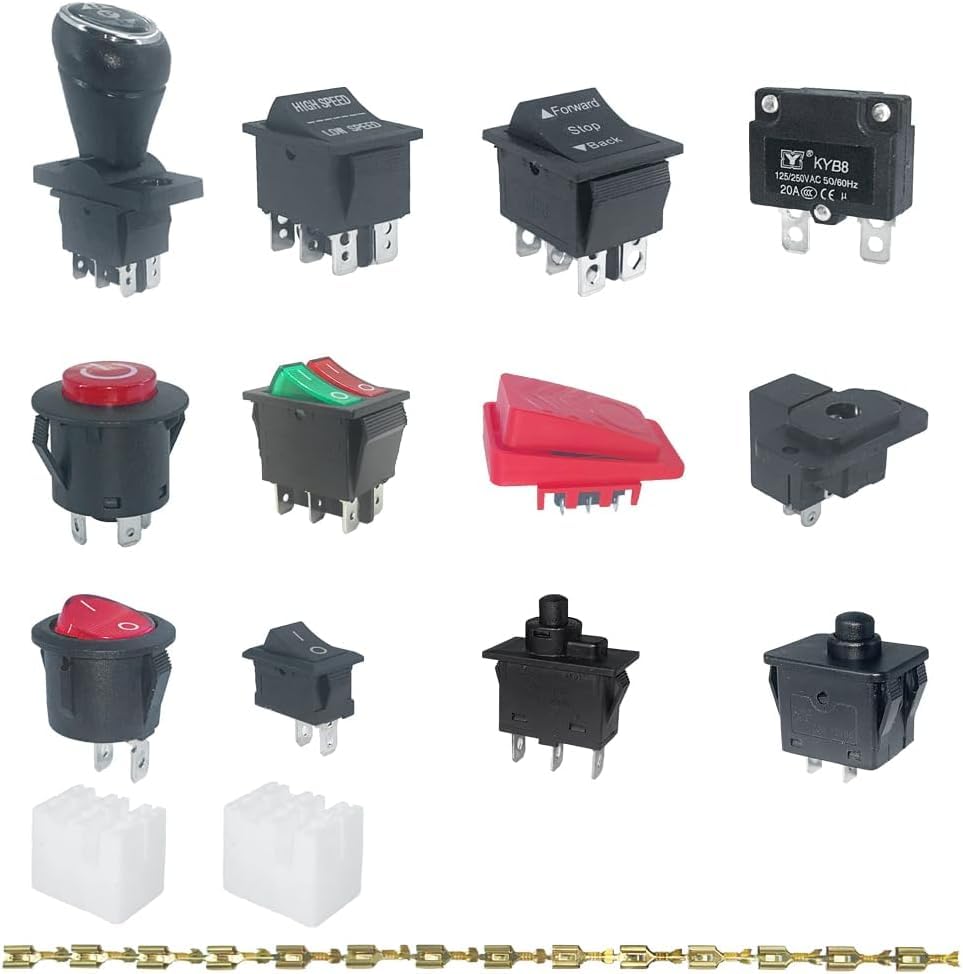 14PCS Set of Switch Kit for Kids Electric Ride On Cars Replacement Parts