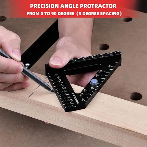 Regla medidora múltiple de ángulo 3D de aluminio miniatura 2