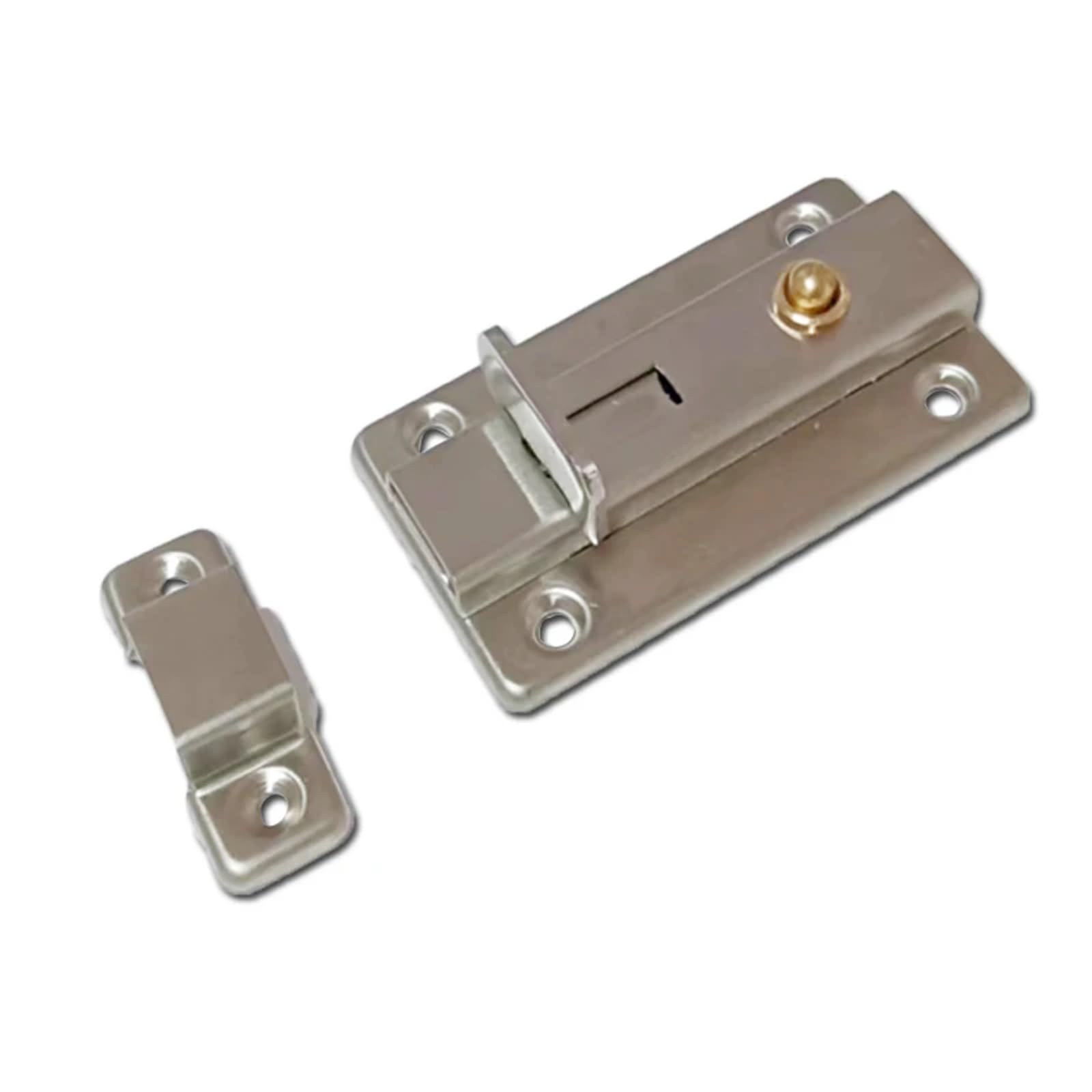 Boulon de porte à ressort en acier inoxydable de 4 pouces pour huisserie en bois