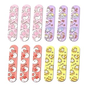 Bifhig 12 Stücke Farbige Mini-Nagelfeilen