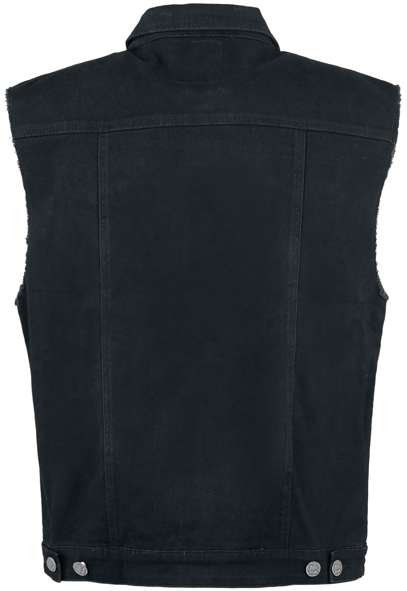 EMP Hombre Chaleco vaquero negro
