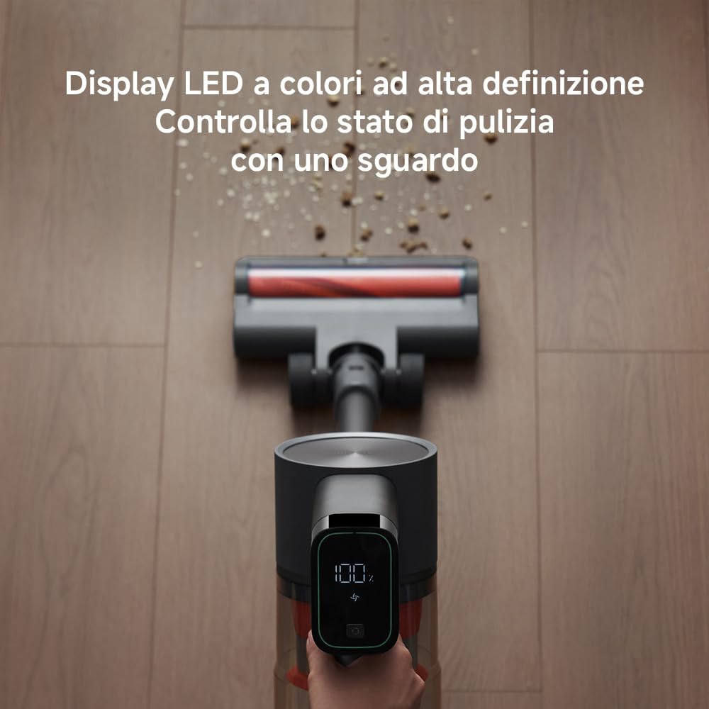 Xiaomi Vacuum Cleaner G20 Max, Scopa Elettrica sena Fili, Aspirazione 180AW, 4+1 accessori inclusi, Luce LED, Filtrazione a 12 stadi, Dipslay per Monitorare Carica e Modalità, Spazzola Anti Groviglio