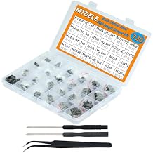 720Pcs Laptop Screws m.2 Screw kit M1.4/1.7/2/2.5/3 Countersunk ssd Screws Accessories for SSD Samsung Sony Toshiba DELL Laptop kit