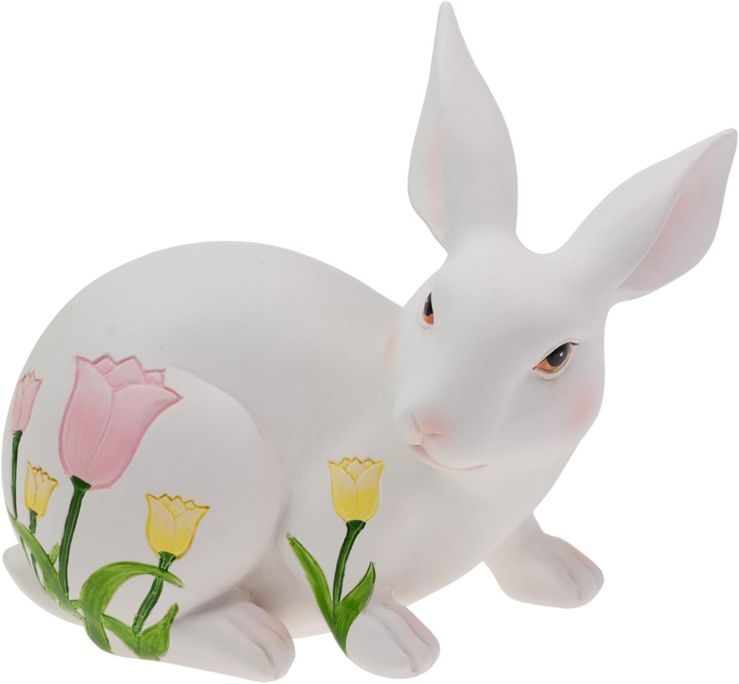 Boston International Easter Bunny Figurine Tabletop Shelf Mantel Spring Decorations for Home, 10", Nibbles Bunny