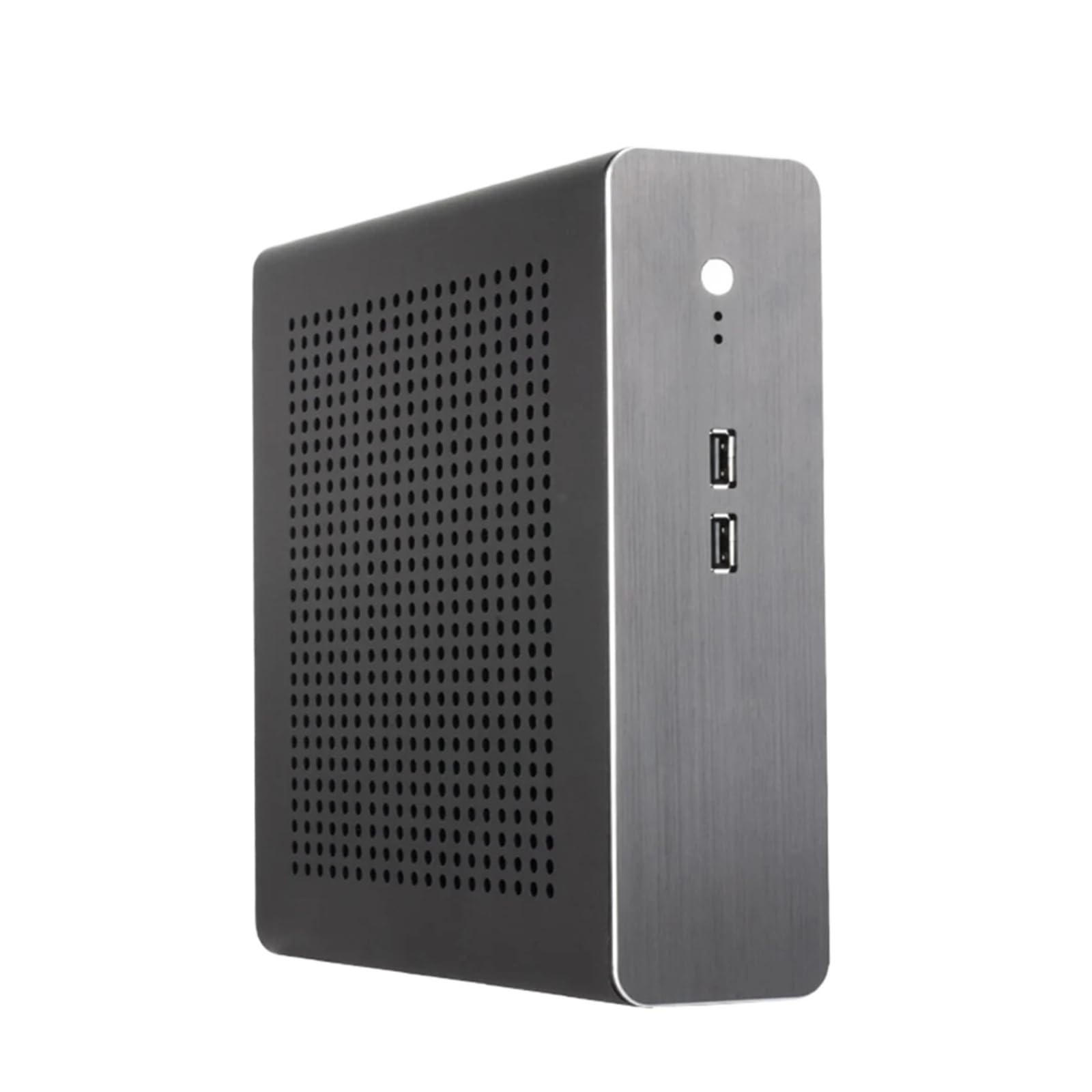 Obudowa G60 w całości aluminiowa mini obudowa PC HTPC ITX Power USB2.0 obudowa komputera stacjonarnego z zasilaczem do domu i biura